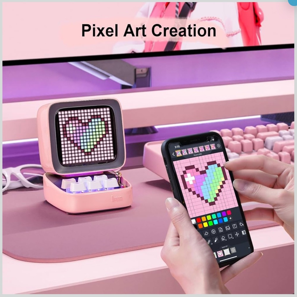 Divoom Ditoo Retro Pixel Art Game, Bluetooth Speaker, Alarm clock and more - Picture 4 of 9